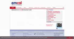 Desktop Screenshot of emcal.de